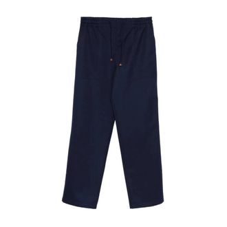 Dr&ocirc;le de Monsieur Straight Trousers, male, Blue, M, Le Pantalon Elastique Laine