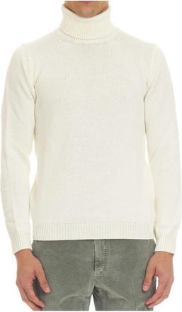 Roberto Collina Merino Wol Trui Room - Heren - Coltruien - Beige - 2XL - Wol - Truien & Vesten