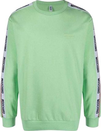Moschino Uniseks Sweatshirt met Getapete Mouwen voor Volwassenen (Groen)