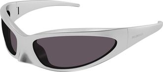Balenciaga BB0251S 005 Mens Sunglasses Silver Size 80