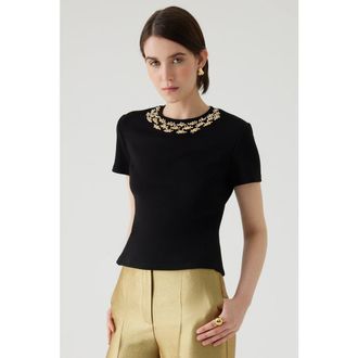 Exquise Abril Tshirt in Black at Nordstrom, Size X-Small