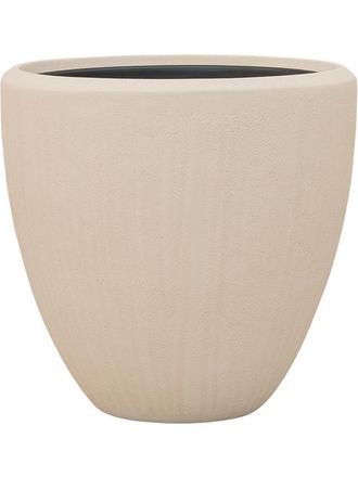Baq Grosser Blumentopf Polystone Plain Couple ø 50/ H 50 cm - Natur