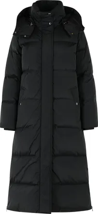 Woolrich Black Kelly High-Neck Nylon Down Jacket