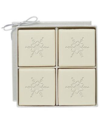 Carved Solutions Snowflake 4pc Soap Set