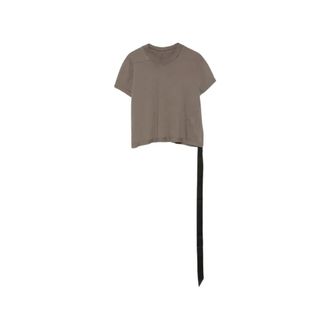 Rick Owens Cropped Small Level T - Dames - Tops - Grijs - Maat: XS Katoen