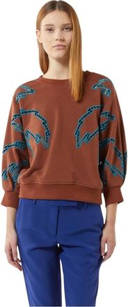 Silvian Heach Donna, Felpe, Marrone, M, new