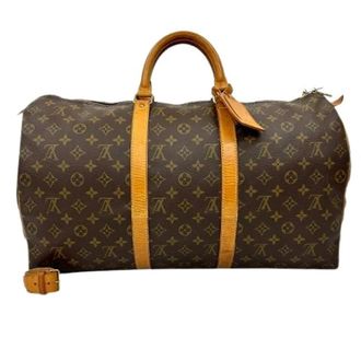 Louis Vuitton Pre-owned Weekend Bags, unisex, Brown, Size: ONE SIZE Pre-owned Vintage Weekend Bag