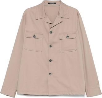 Tagliatore Camicia con collo ampio - Marrone