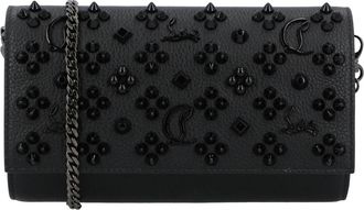 Christian Louboutin Paloma Clutch - Dames - Clutches - Zwart - ONE Size - Leer - Tassen