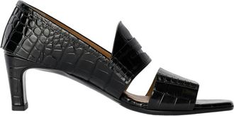 Our Legacy Court Sandal - Dames - Sandalen met hakken - Zwart - 40 EU - Leer - Schoenen