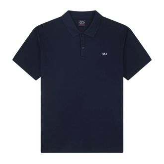 Paul & Shark Cotton Piqu&eacute; Polo Shirt - male - Paul & Shark - Polo Shirts - Blue - 4XL - Tops