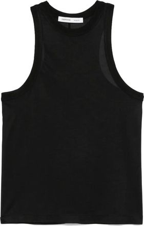 Carven Canotta in seta - Nero