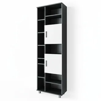 Vicco Armario De Ba&ntilde;o Ilias, Antracita/blanco, 60 X 190 Cm