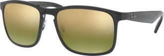 Ray-Ban Sunglasses, male, Black, Size: 58 MM Chromance Polarized Mirrored Sunglasses