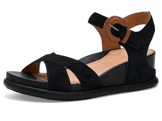 Gentle Souls Jaylee Womens Wedge Shoes Black Suede : 9.5 M, Leather