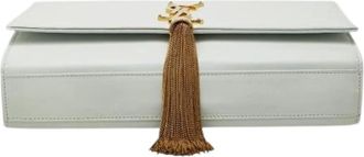 Saint Laurent Pre-owned Vintage Schoudertas - Dames - Vintage Schoudertas - Wit - ONE Size - Leer - Vintage