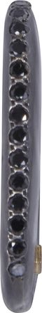 Rosa Maria Milo St Dia Blk Ring With Setting Sterling Silver And Bla