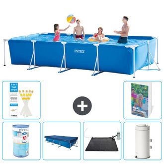 Intex Piscina Con Estructura Rectangular - 450x220x84 Cm - 7-piezas S168