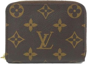 Louis Vuitton Marron Coated Canvas Coin Purse/Coin Case (Pre-Owned)
