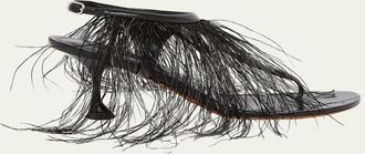 Proenza Schouler Tee Feather Thong Sandals