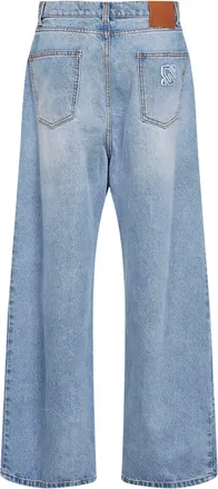 Giuseppe Di Morabito Womens Light Blue Denim Baggy Jeans Cotton