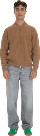 Roberto Collina Ribbed Wool Full-Zip Cardigan