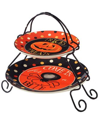 Certified International Spooky Halloween 2-Tier Server