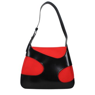 Ferragamo Black Fabric Shoulder Womens Bag