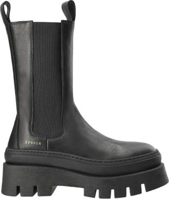Copenhagen Chelsea Boot Halve Schacht - Dames - Chelseaboots - Zwart - 40 EU - Leer - Schoenen