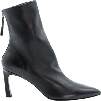 Halmanera Tronchetto - Dames - Laarzen met Hak - Zwart - 40 EU - Leer - Schoenen