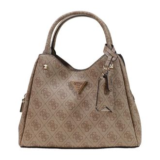 Guess Meridian Handbag - Dames - Handtassen - Beige - ONE Size - Polyester - Tassen
