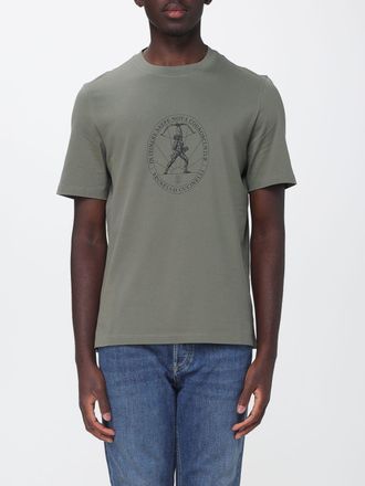 Brunello Cucinelli T-shirt girocollo in cotone con stampa grafica e logo