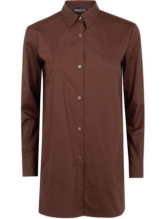 DRHOPE Camicia Lunga Moka