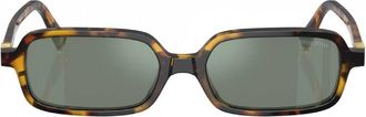 Miu Miu Green Mirror Internal Silver Rectangular Ladies Sunglasses MU 11ZSF VAU04M 52