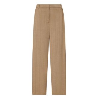 Liu Jo Rechte broek - Dames - Broeken - Beige - Maat: S Zijde