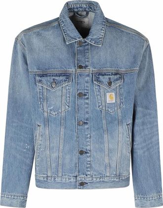 Carhartt Work in Progress Helston Jacket - Heren - Spijkerjassen - Blauw - M - Katoen - Jassen