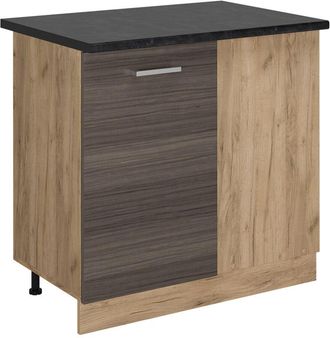 Vicco Armario De Esquina R-line, Gris Noble, 86 Cm, Et Antracita