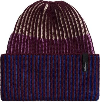 Selfhood Rib Block Beanie M&uuml;tze - Unisex | blau