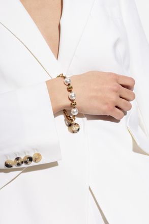 Alexander McQueen Brass Bracelet, Womens, Gold