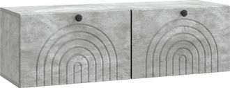 vidaXL Mueble Para Tv De Pared Gris Hormig&oacute;n 98 X 31 X 30 Cm Vidaxl