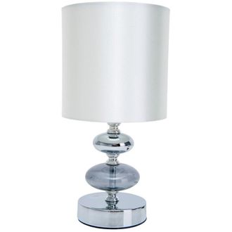 Näve Naeve MALI Lámpara de mesa con pantalla redonda blanca