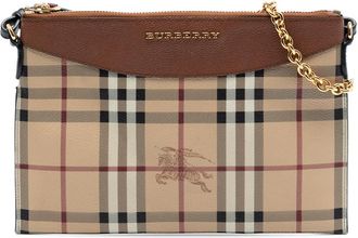 Burberry Pre-owned Burberry Haymarket Check Coated Canvas Peyton Crossbody Ladies DZHO1QN6PFSV6B9O