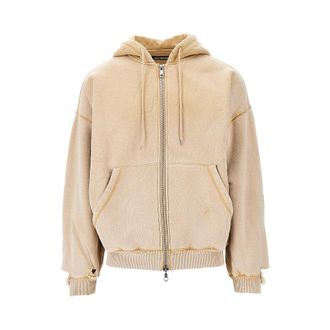 Cole Buxton Full-zip hoodie with sun-faded effect Man M