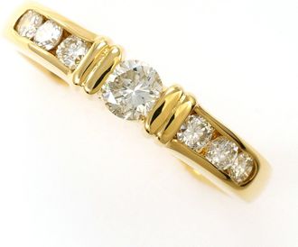 C&A Yellow Gold Yellow Gold (18K) Band Ring (Pre-Owned)