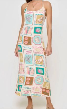 L*Space Summer Somewhere Midi Dress In Multi