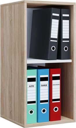 ebuy24 Estante De Madera Vcm De Pie Gabinete De Archivo De Ahorro De Espacio Dimensiones Aprox. Al. 74 X An. 35 X T. 37 Cm Estante Elegante Estante De Oficin
