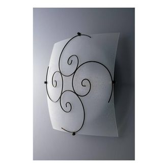 Netlighting 2 Light Decorative Flush Ceiling Light Glass White 40x40cm | Size: 40x40 cm