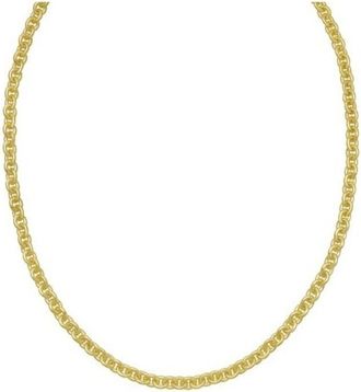 Tresorra Sterling Silver Gold Plated Rolo Chain Necklace - 5.7mm