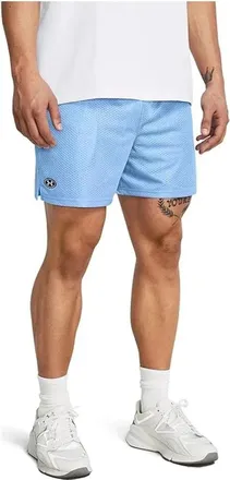 Under Armour Icon Mesh Shorts Mens Blue Drawstring Waist Training DSGL675