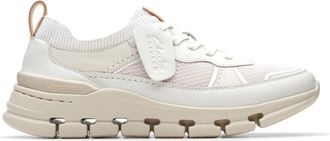 Clarks Nature X Cove Sneakers - Off White - Dames - Sneakers - Veelkleurig - 39 EU - Leer - Schoenen